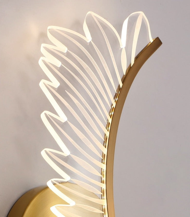 Seraphine | Golden Wing Wall Lamp For Home Accent Lighting