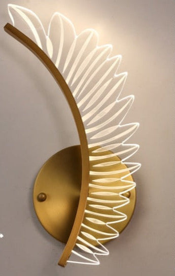 Seraphine | Golden Wing Wall Lamp For Home Accent Lighting