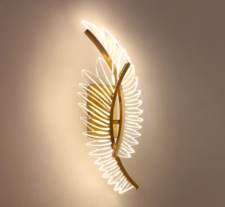 Seraphine | Golden Wing Wall Lamp For Home Accent Lighting