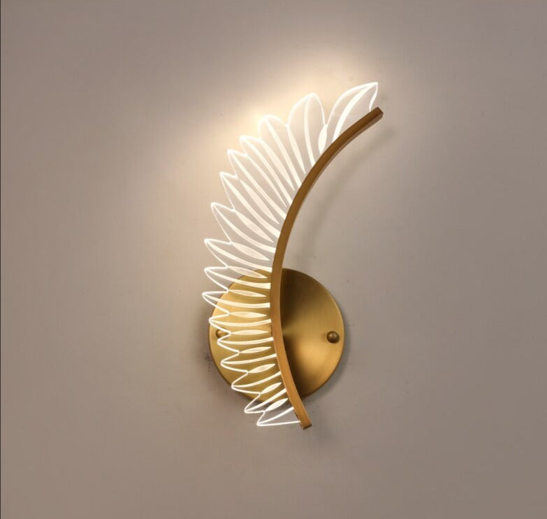 Seraphine | Golden Wing Wall Lamp For Home Accent Lighting