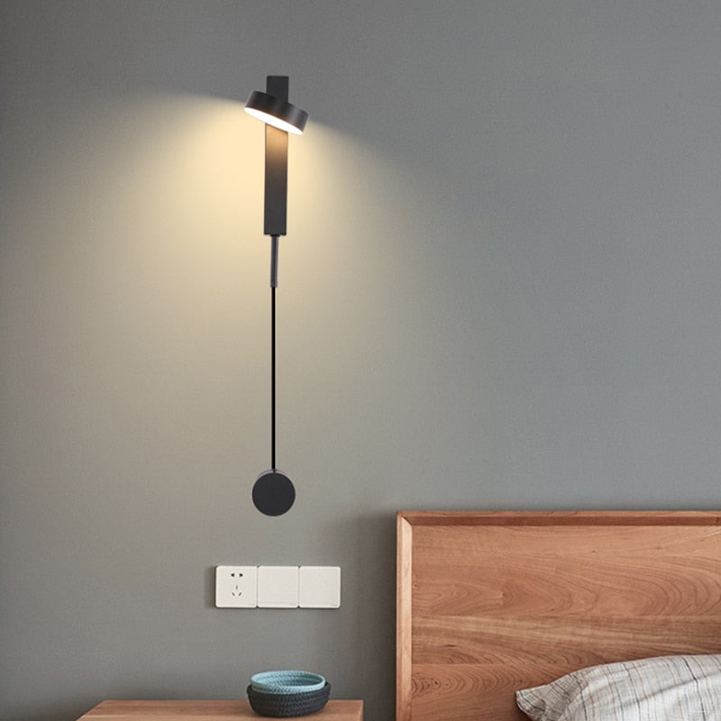 VeraLume | Sleek Black And Gold Wall Lamp For Living Rooms