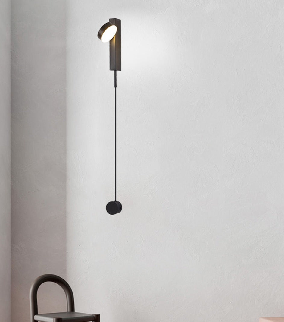 VeraLume | Sleek Black And Gold Wall Lamp For Living Rooms