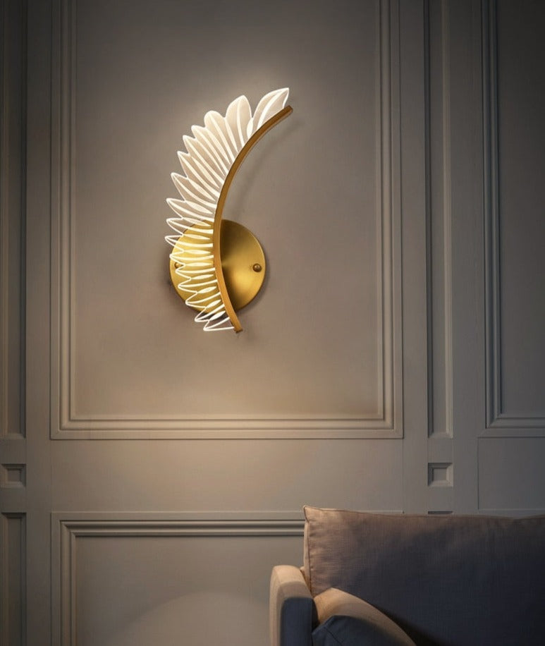 Seraphine | Golden Wing Wall Lamp For Home Accent Lighting