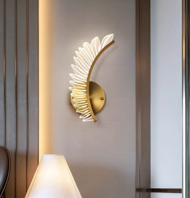 Seraphine | Golden Wing Wall Lamp For Home Accent Lighting