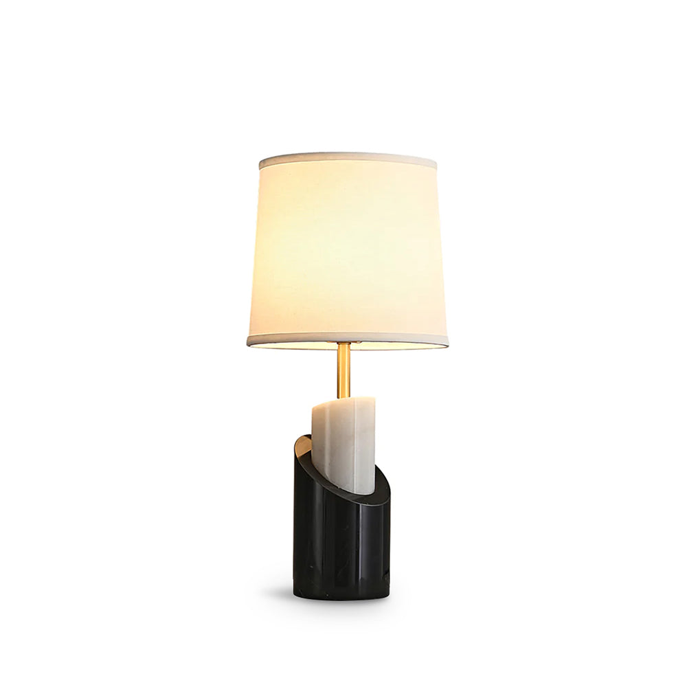 Orlina Marble Table Lamp With Luxe Brass Finish For Home
