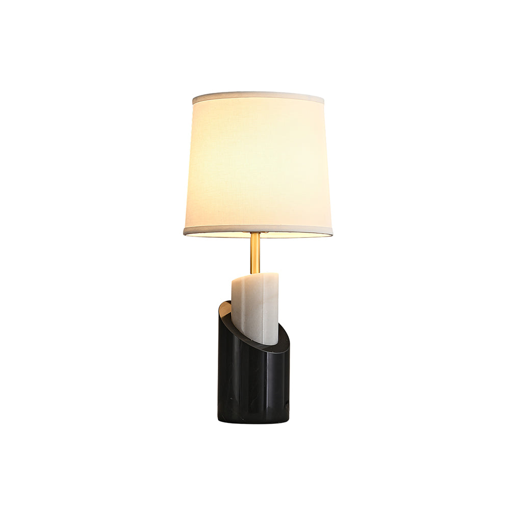 Orlina Marble Table Lamp With Luxe Brass Finish For Home