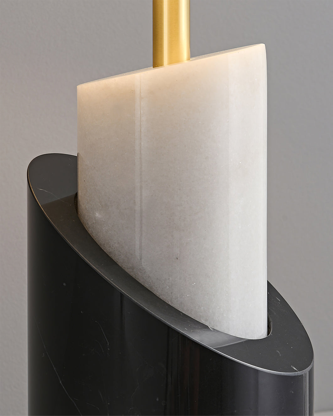 Orlina Marble Table Lamp With Luxe Brass Finish For Home