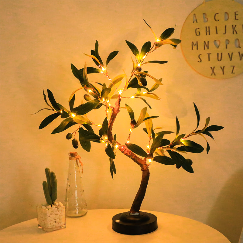 SylvaGlow Tree LED Table Lamp With Warm White Light