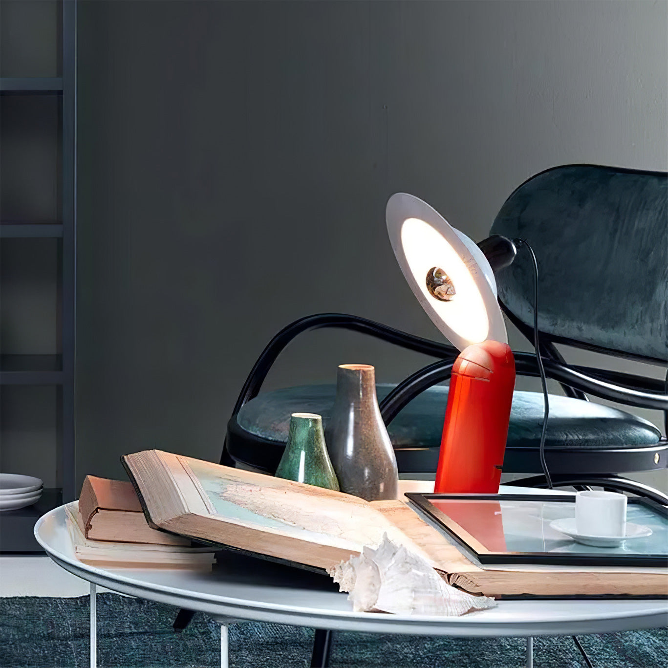 Aurelin | Modern Table Lamp Adjustable Shade, Dual Lighting