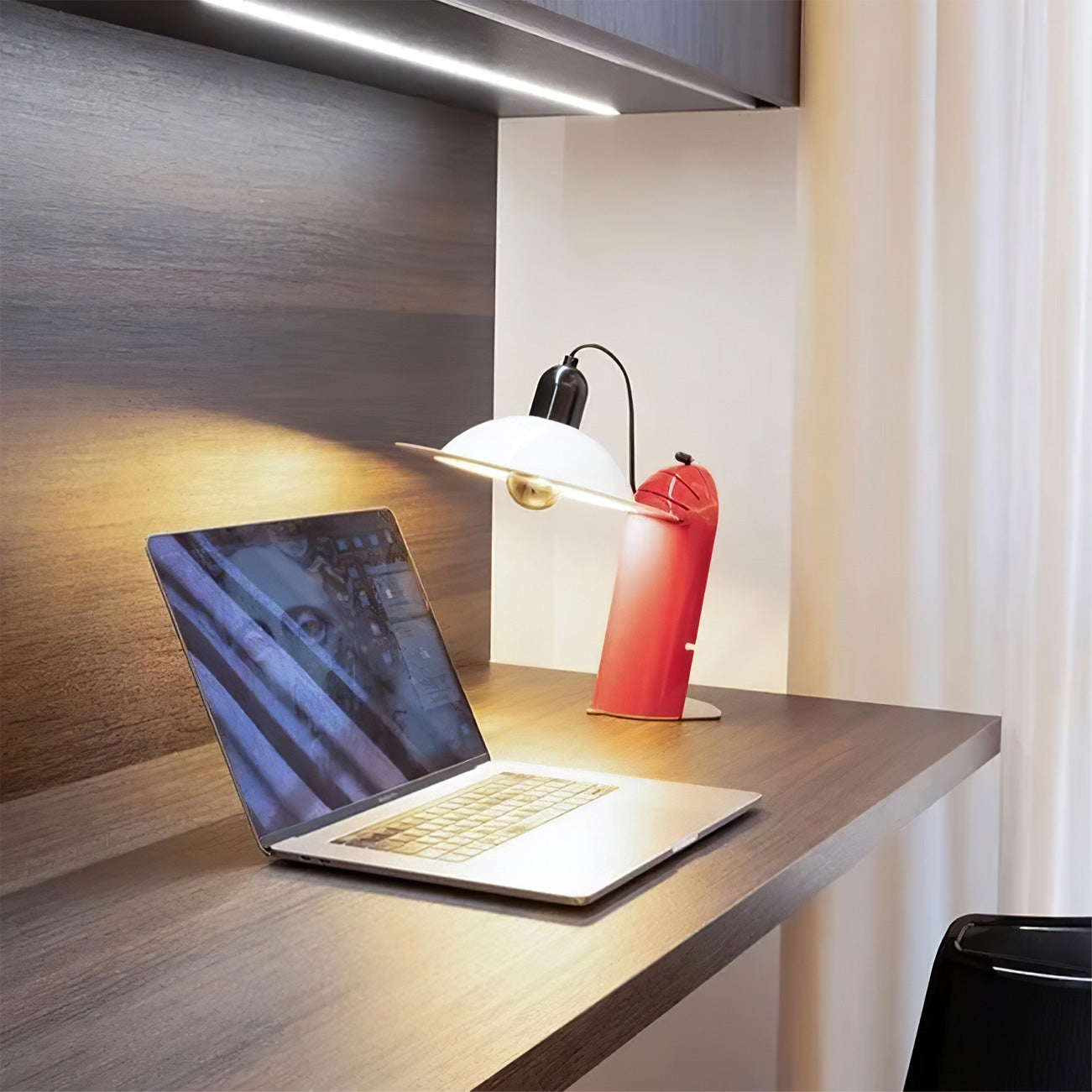 Aurelin | Modern Table Lamp Adjustable Shade, Dual Lighting