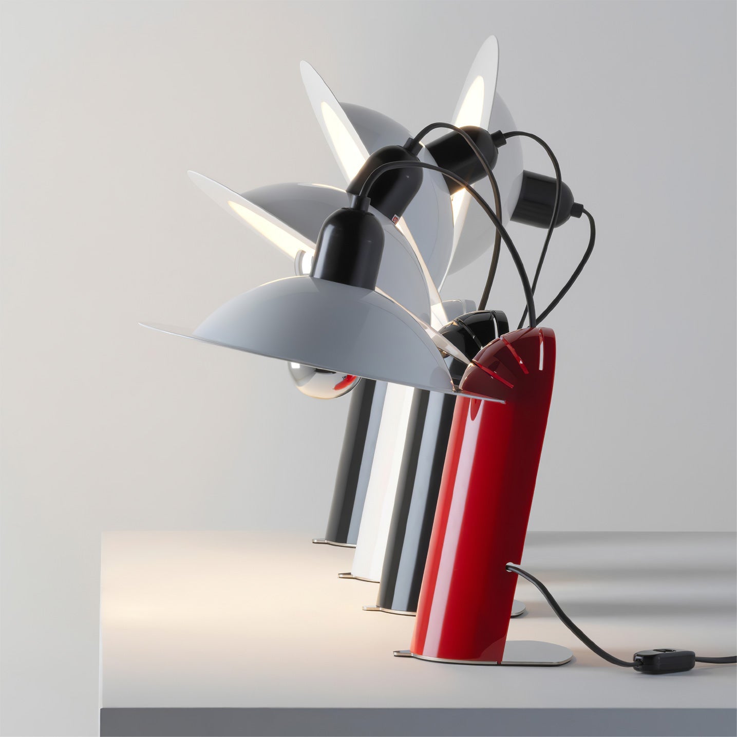 Aurelin | Modern Table Lamp Adjustable Shade, Dual Lighting