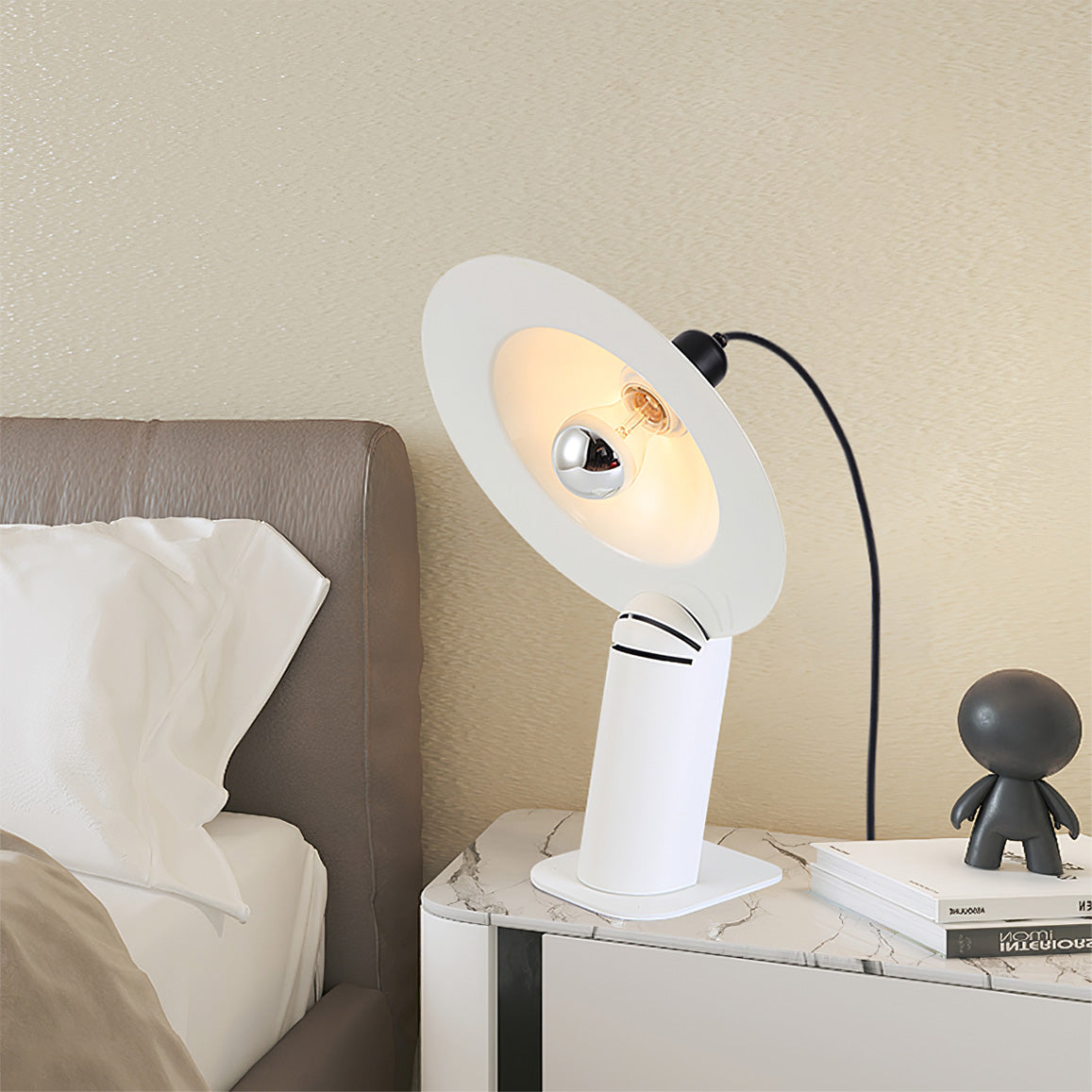 Aurelin | Modern Table Lamp Adjustable Shade, Dual Lighting