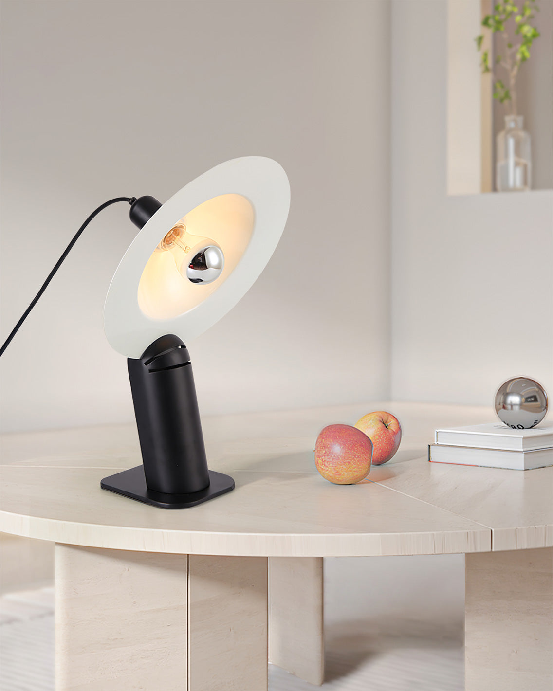 Aurelin | Modern Table Lamp Adjustable Shade, Dual Lighting