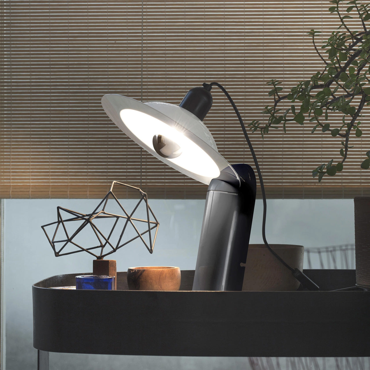Aurelin | Modern Table Lamp Adjustable Shade, Dual Lighting