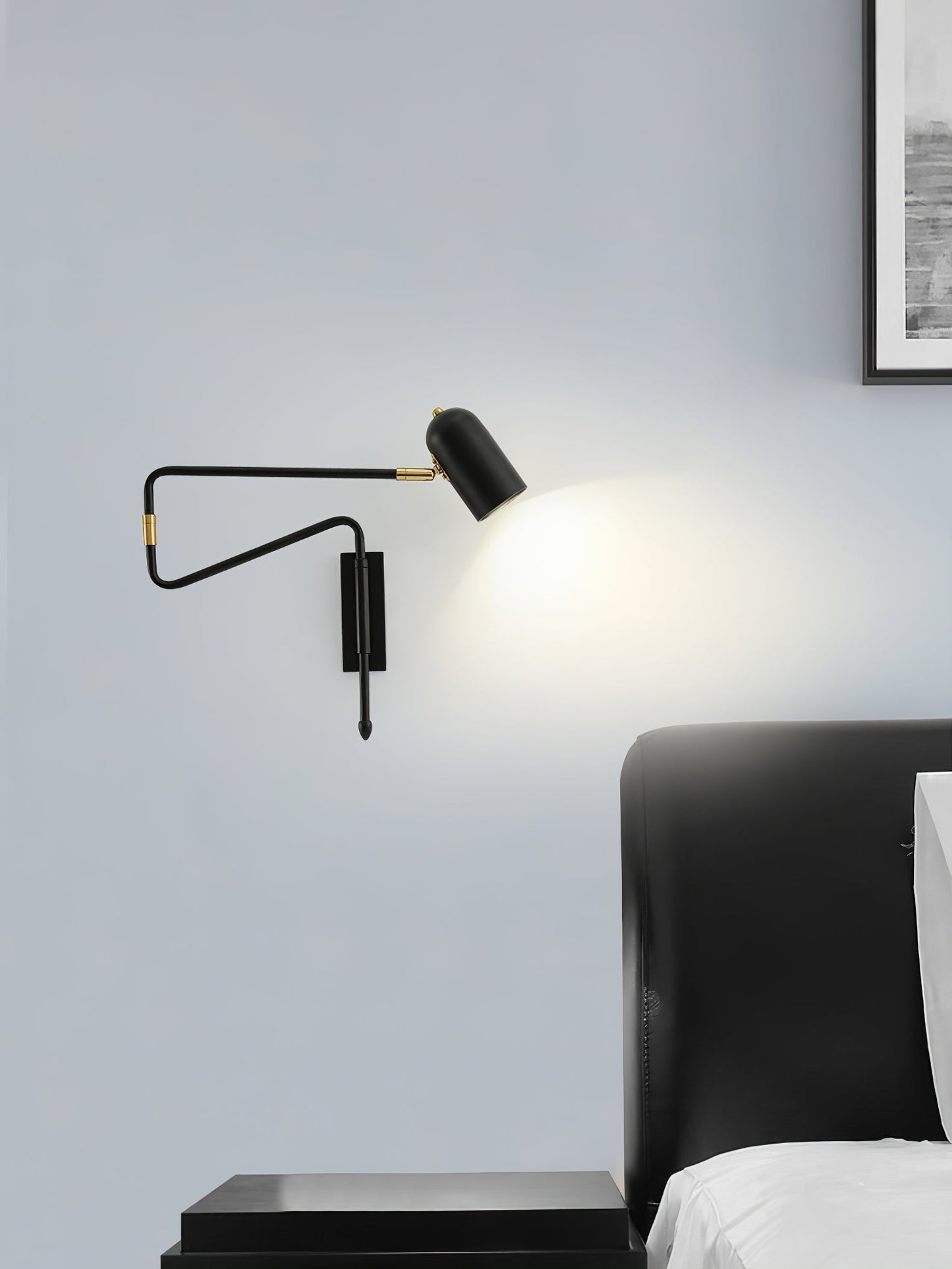 Lumenora Wall Lamp With Adjustable Flexible Arm For Home