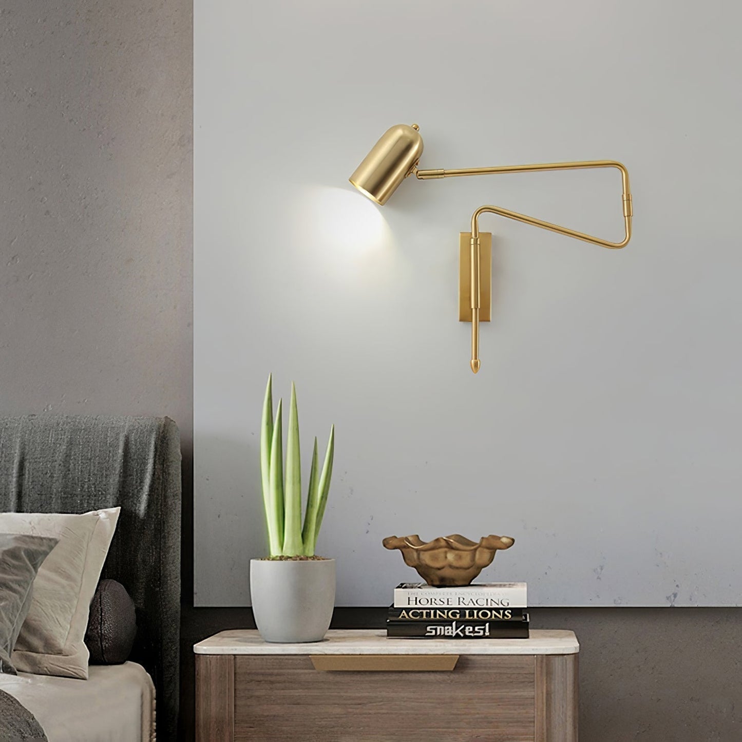 Lumenora Wall Lamp With Adjustable Flexible Arm For Home