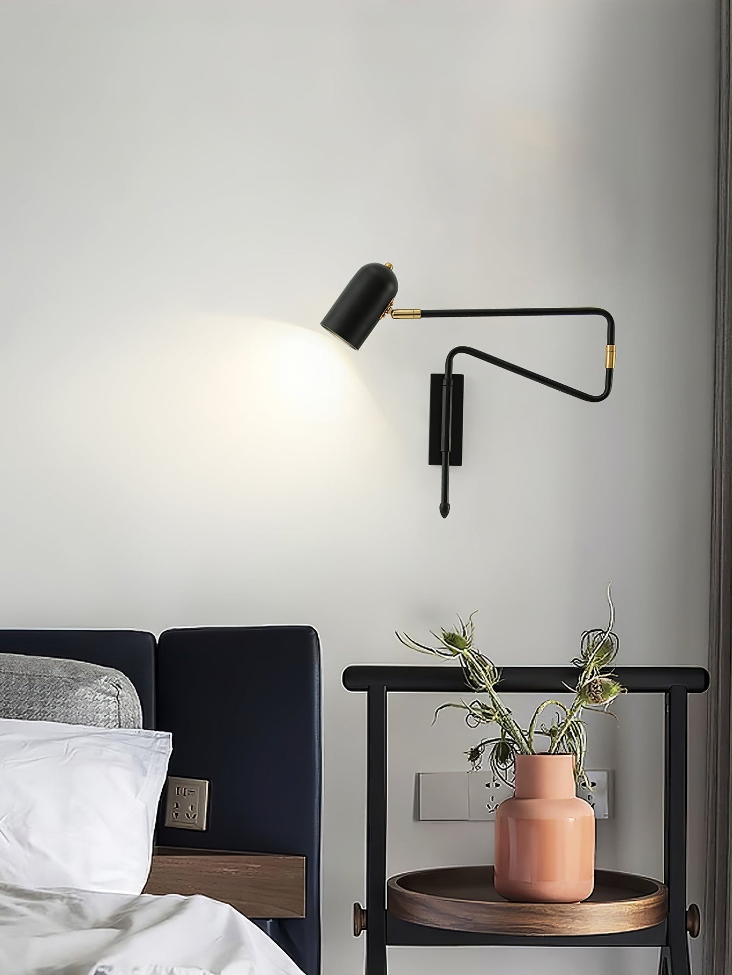 Lumenora Wall Lamp With Adjustable Flexible Arm For Home