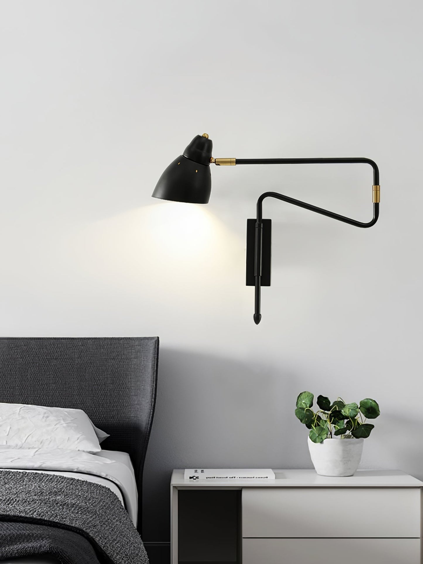 Lumenora Wall Lamp With Adjustable Flexible Arm For Home