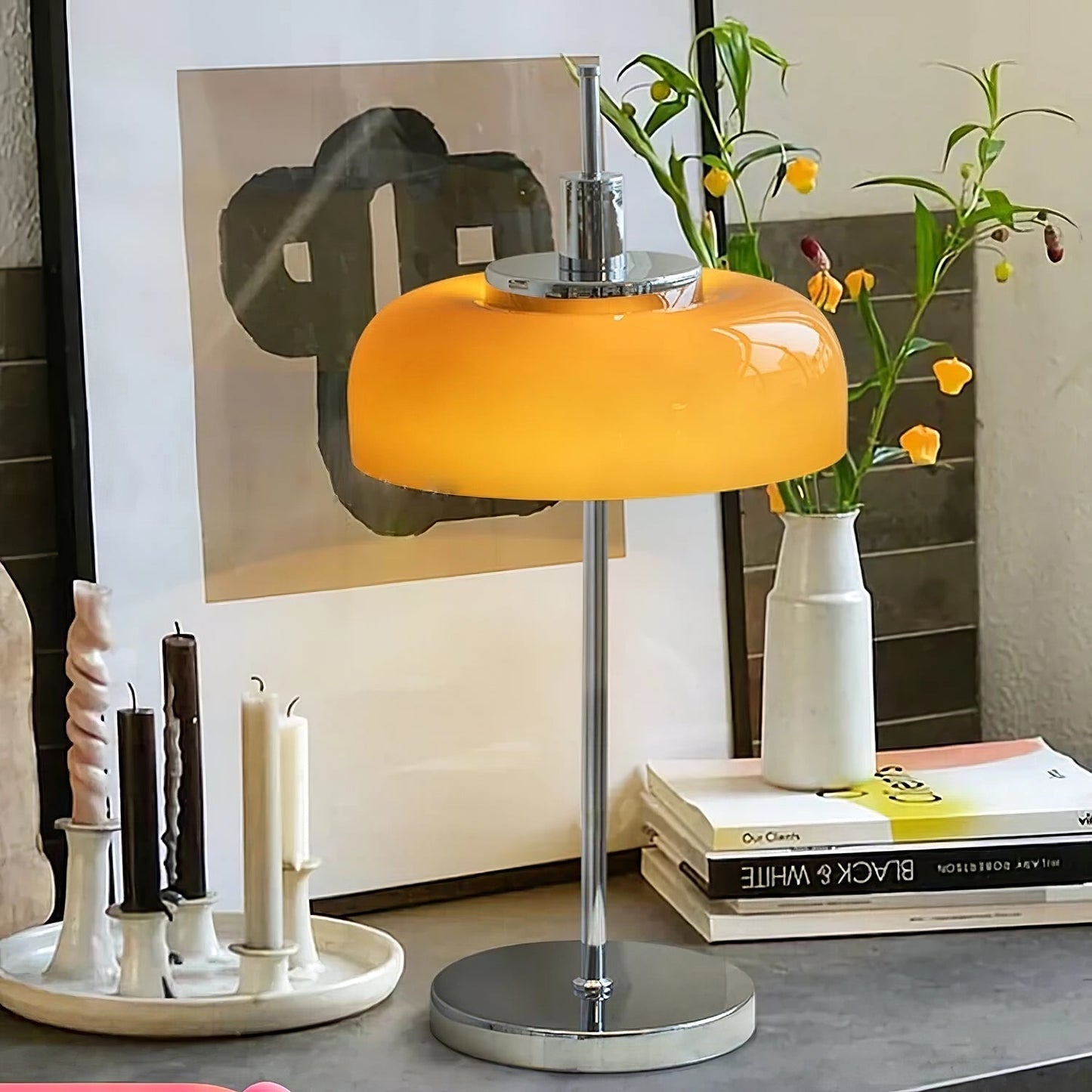 LumaVibe | Modern LED Desk Lamp With Retro Layered Patterns