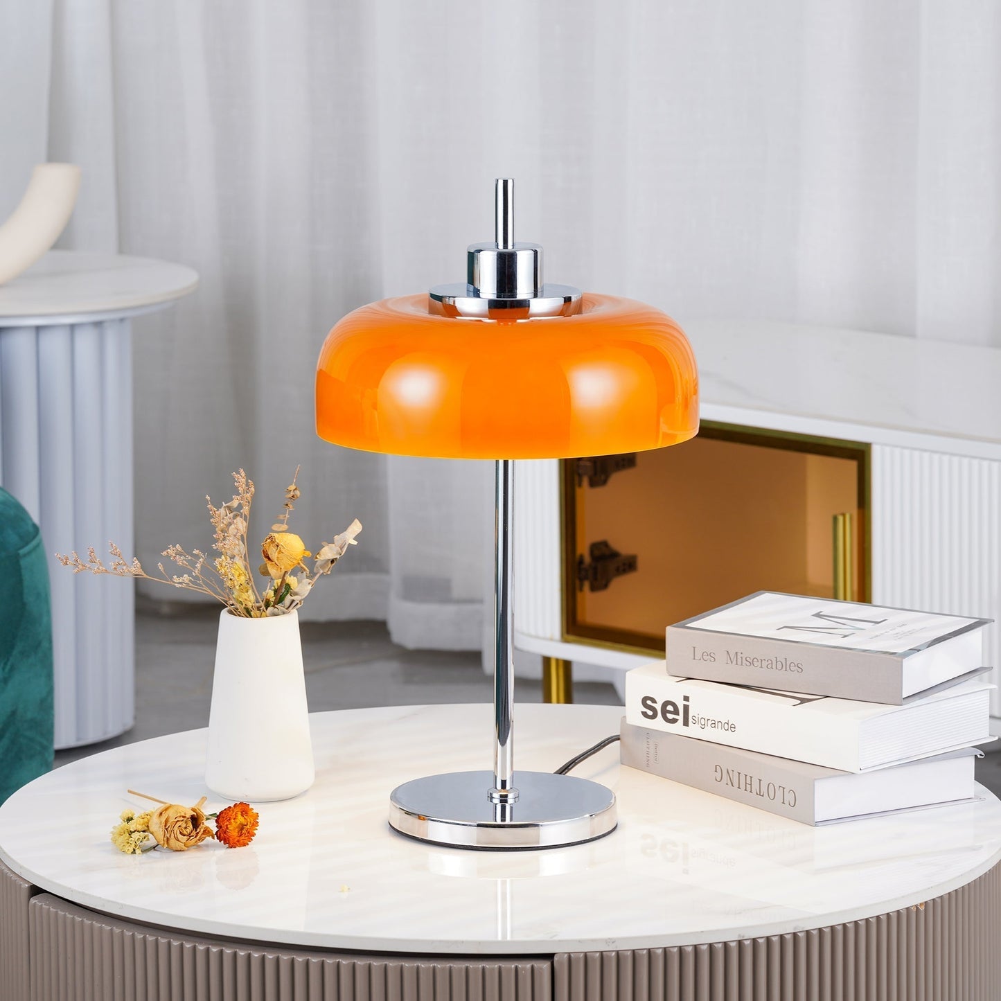 LumaVibe | Modern LED Desk Lamp With Retro Layered Patterns