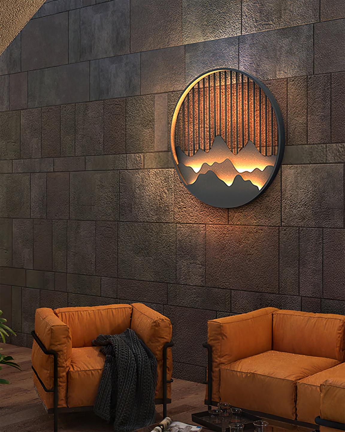 Montelle | Outdoor Wall Light With Circular Pattern