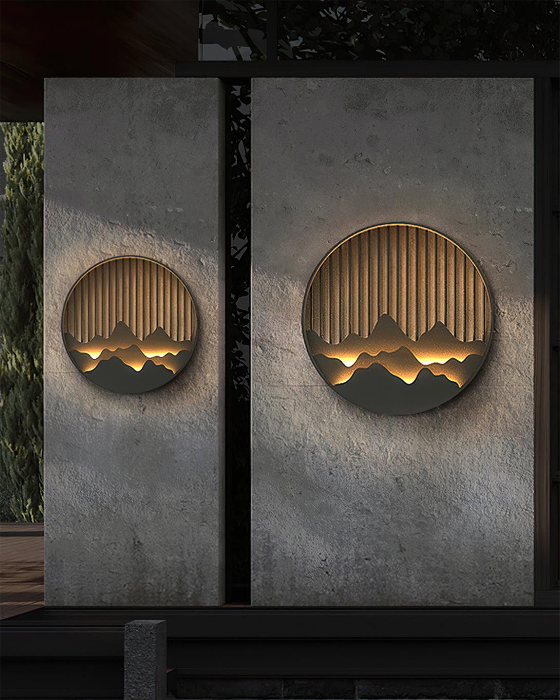 Montelle | Outdoor Wall Light With Circular Pattern