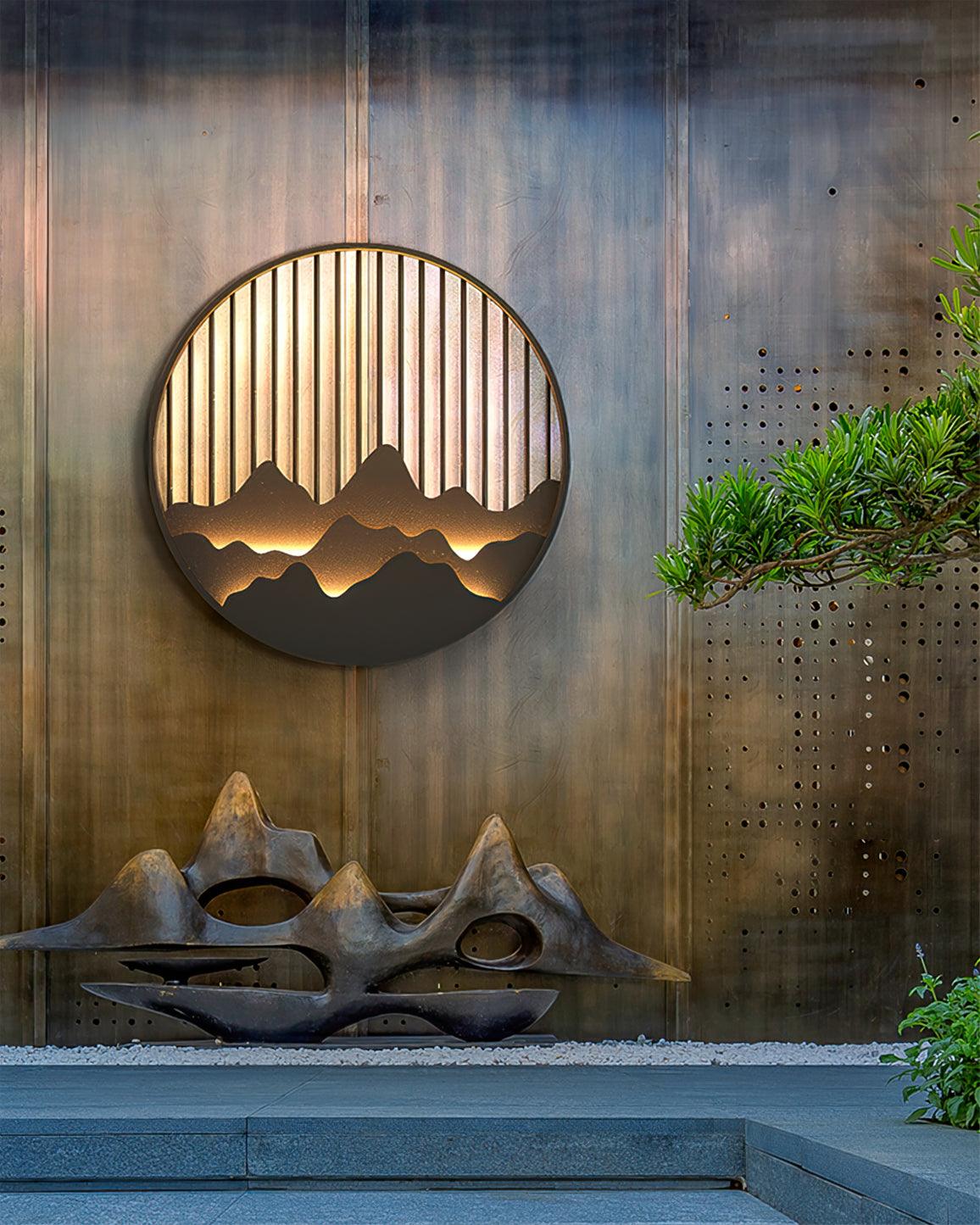 Montelle | Outdoor Wall Light With Circular Pattern
