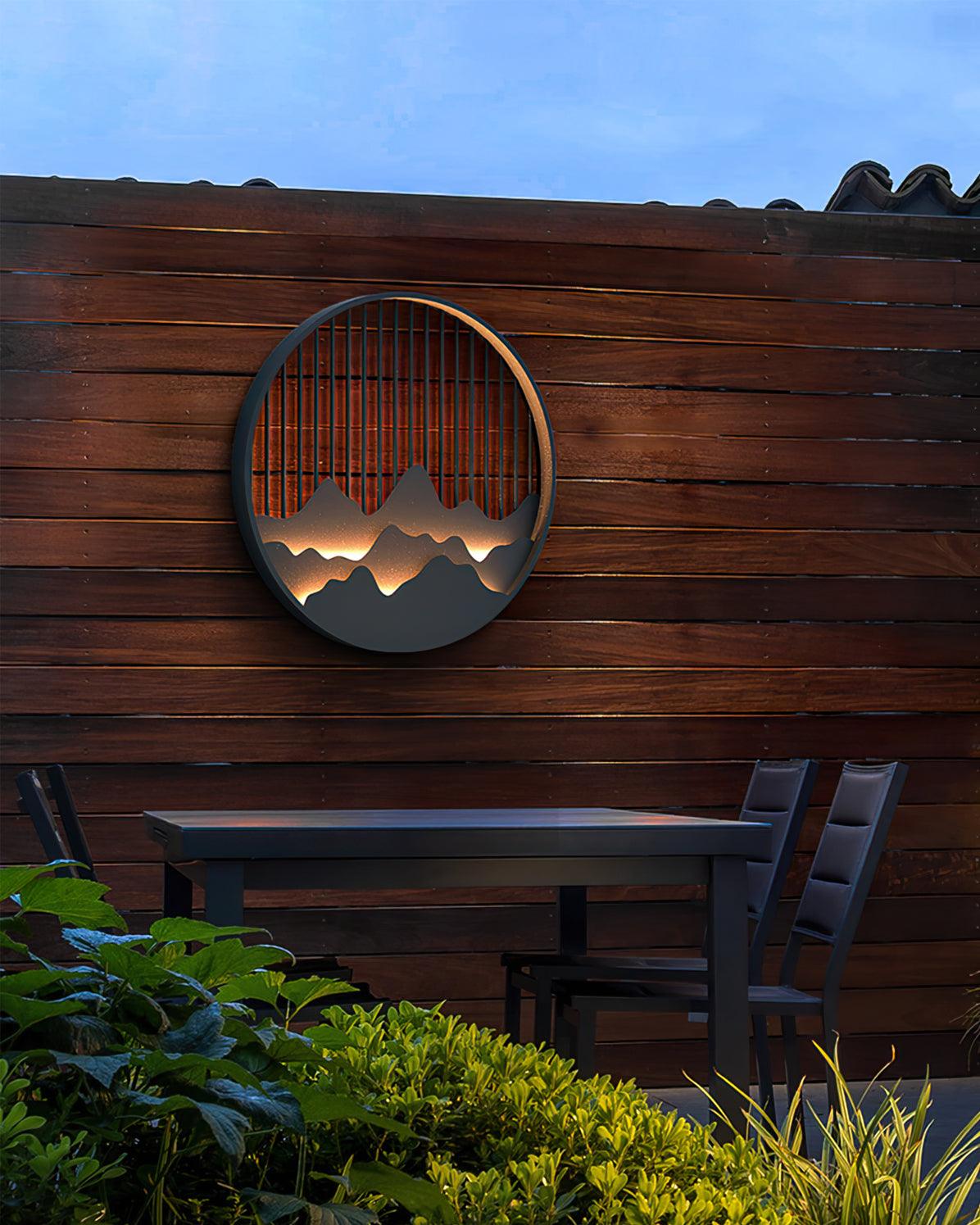 Montelle | Outdoor Wall Light With Circular Pattern