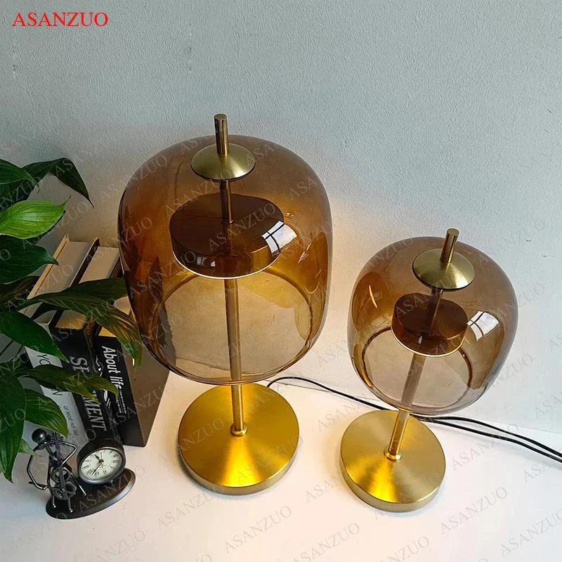 SomaGlow | Gray Glass LED Lamp For Warm Or Cool Light