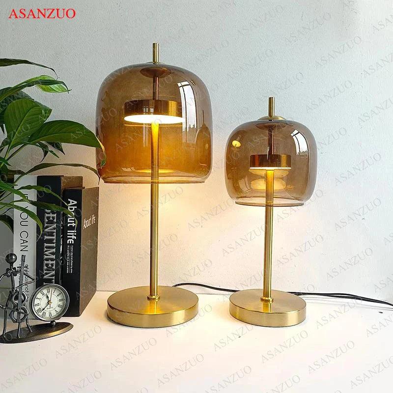SomaGlow | Gray Glass LED Lamp For Warm Or Cool Light