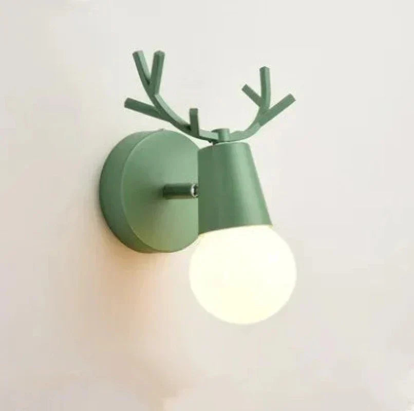 Harthorn Rustic Antler Wall Sconce With Warm Glow For Home