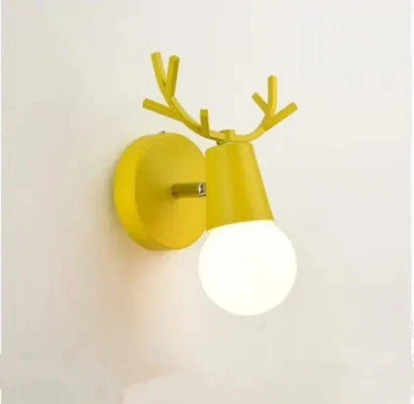 Harthorn Rustic Antler Wall Sconce With Warm Glow For Home