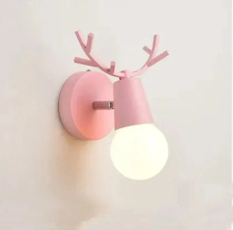 Harthorn Rustic Antler Wall Sconce With Warm Glow For Home