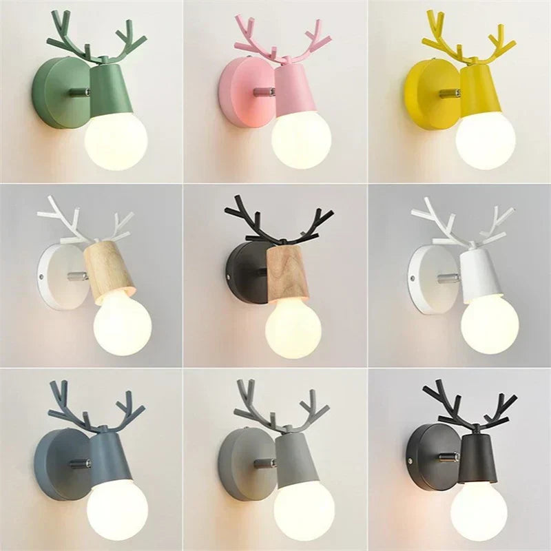 Harthorn Rustic Antler Wall Sconce With Warm Glow For Home
