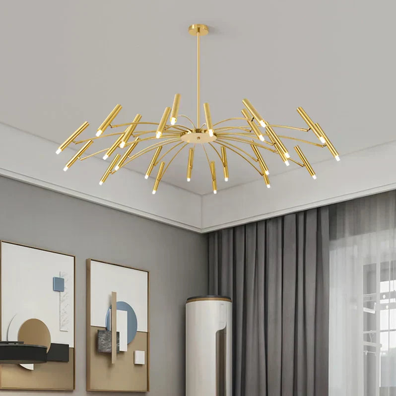 VernoGlow | Elegant Mid-Century Modern LED Chandelier