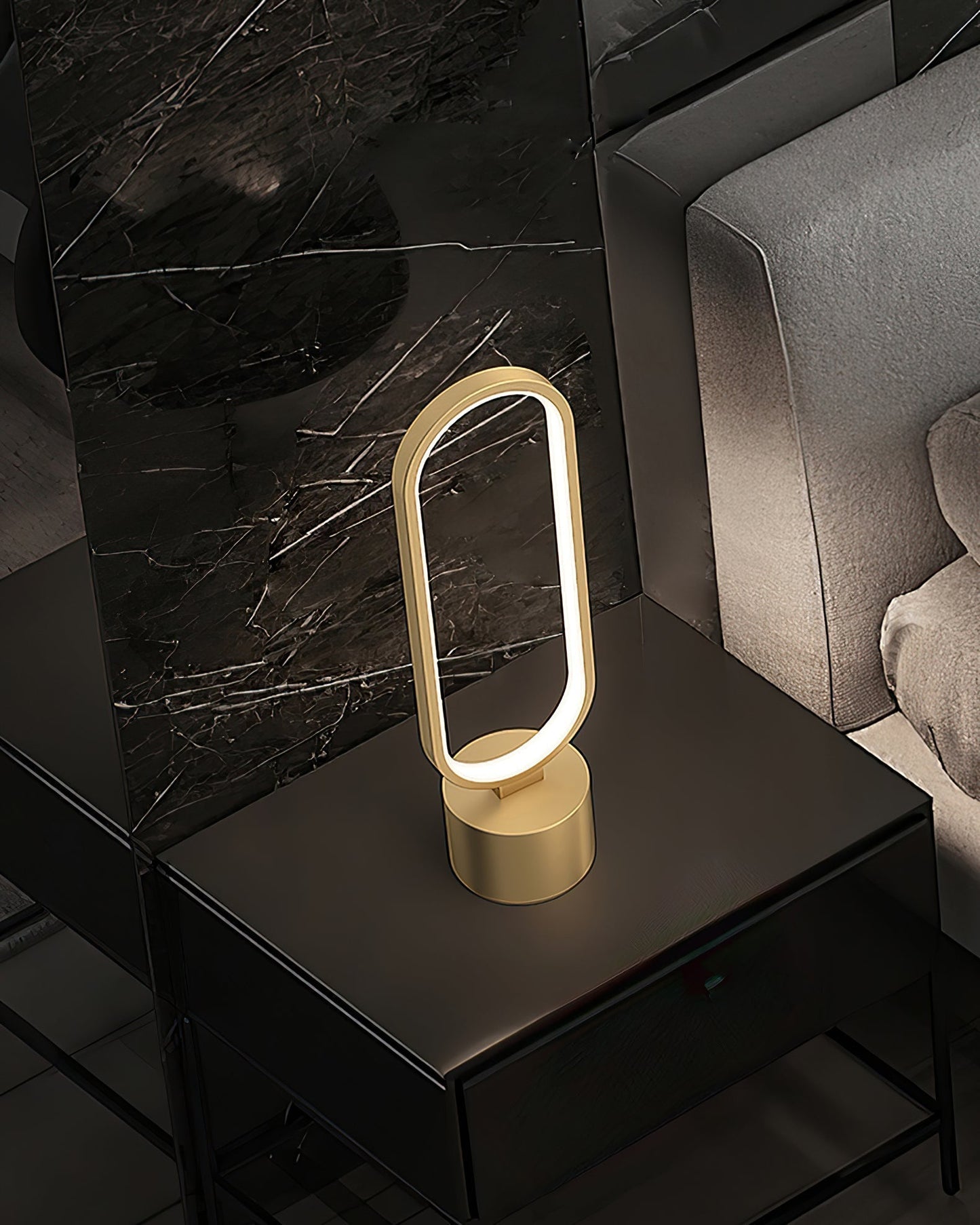 Avelon | Table Lamp With Integrated LED And Brass Accents