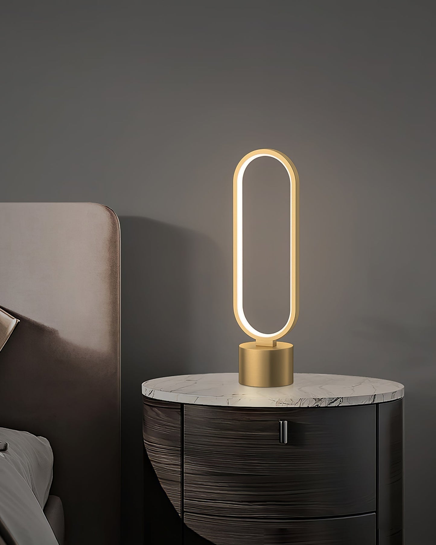Avelon | Table Lamp With Integrated LED And Brass Accents