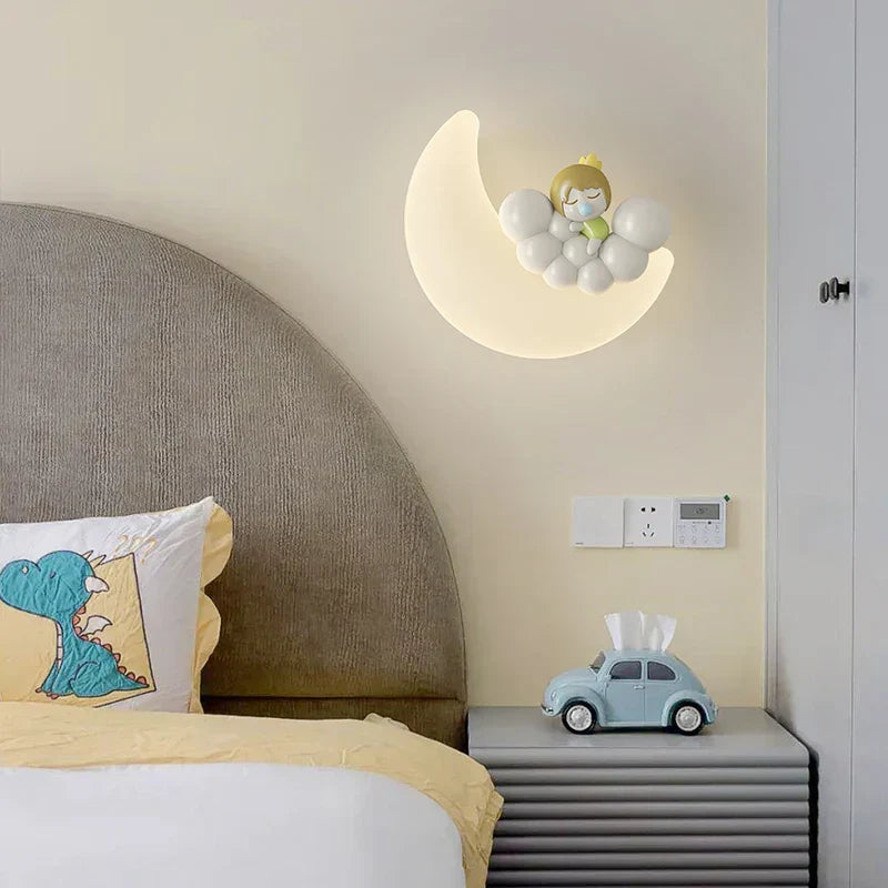 Selene Glow Moon Wall Lamp in Opulent Soft Ambient Light