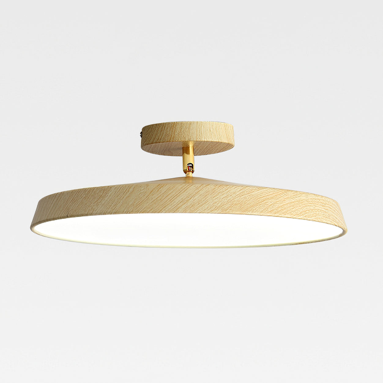 Lumenora | Round LED Ceiling Light In Brass And Navy Finish