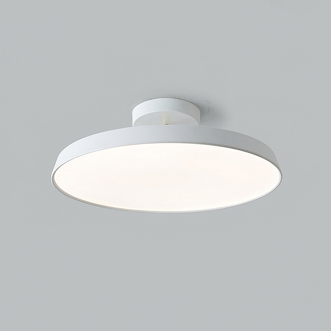 Lumenora | Round LED Ceiling Light In Brass And Navy Finish