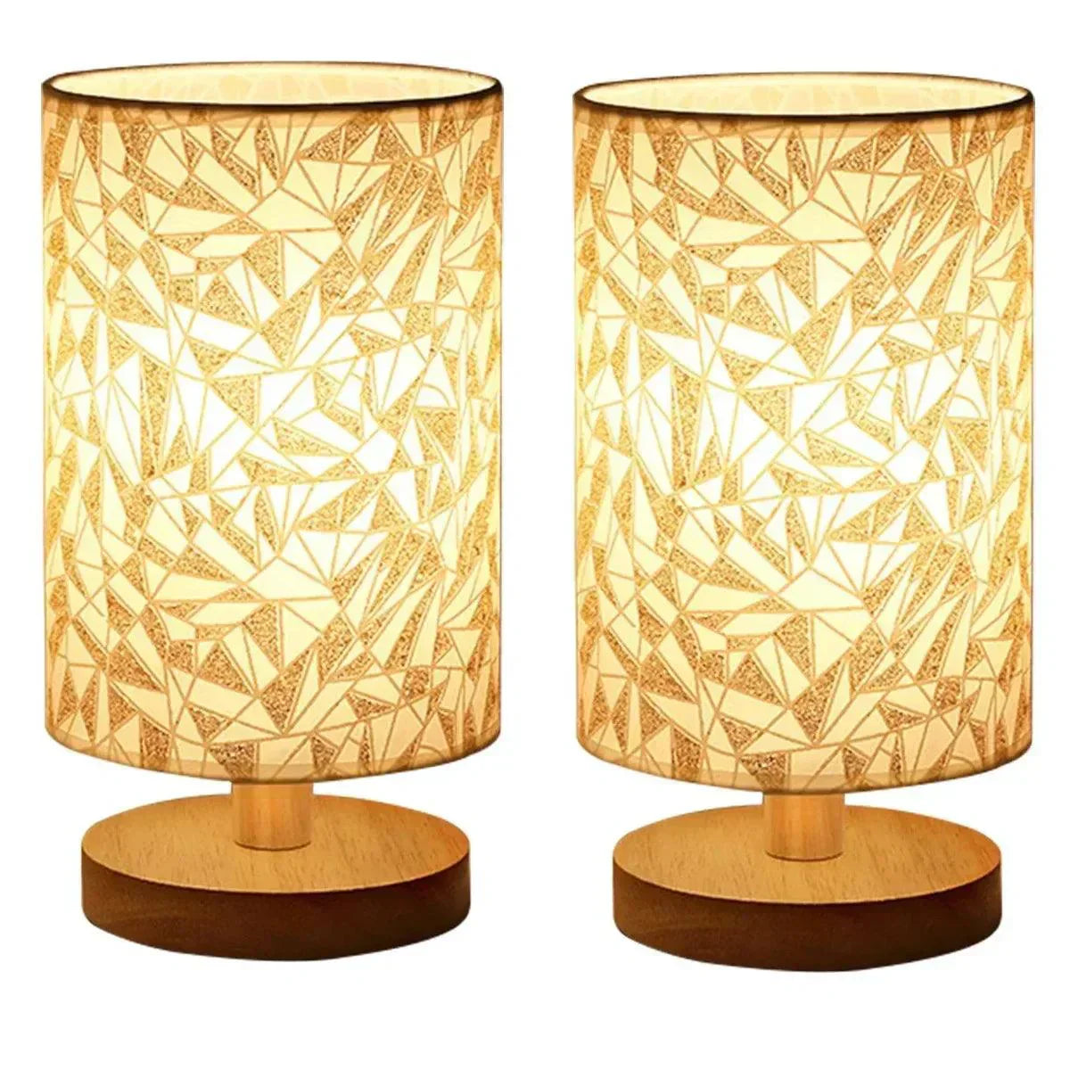 Elowen Solid Wood Linen Table Lamp For Warm Ambiance