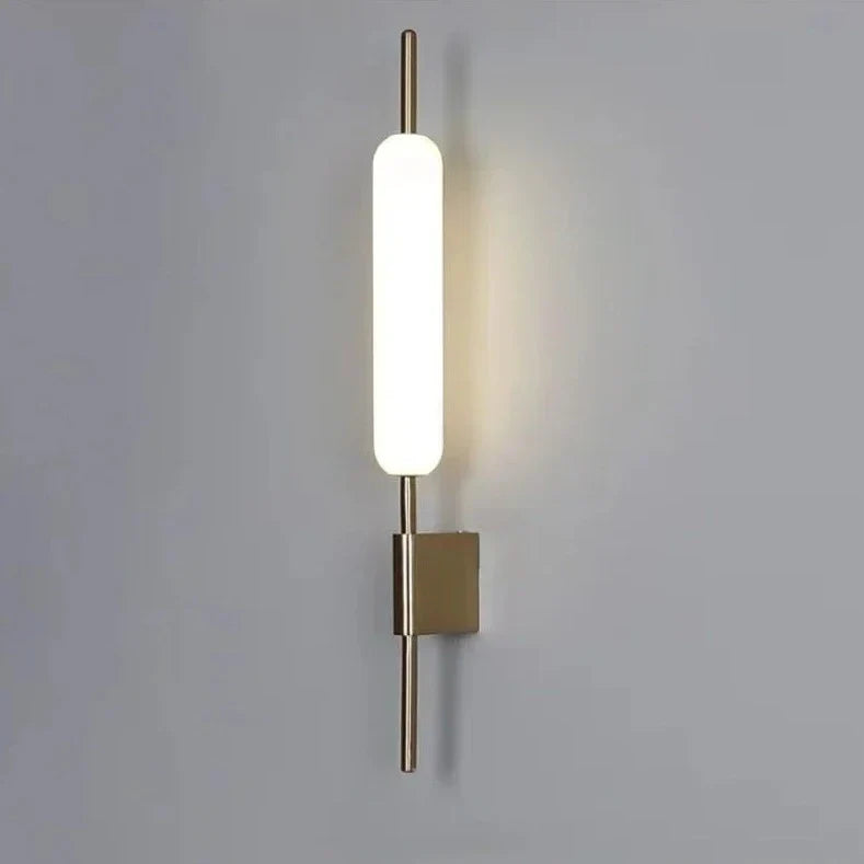 LumaVell Elegant Gold LED Wall Sconce for Living Room