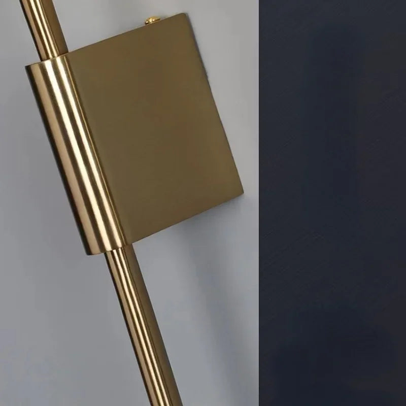 LumaVell Elegant Gold LED Wall Sconce for Living Room