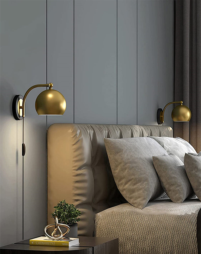 Eldoria | Vintage Plug-In Wall Lamp For Elegant Rooms