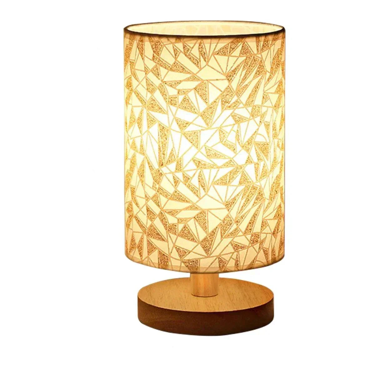 Elowen Solid Wood Linen Table Lamp For Warm Ambiance