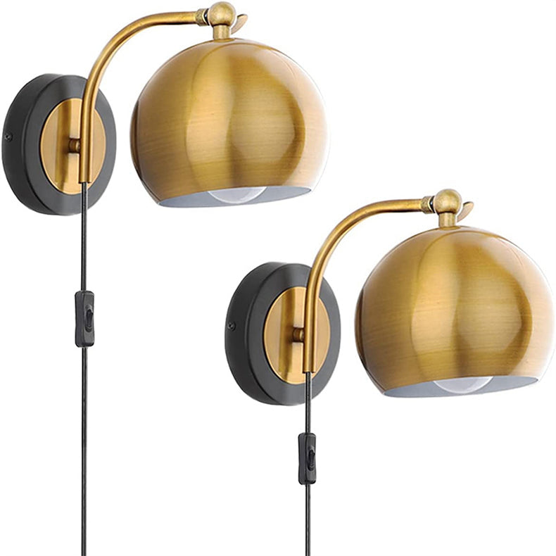 Eldoria | Vintage Plug-In Wall Lamp For Elegant Rooms