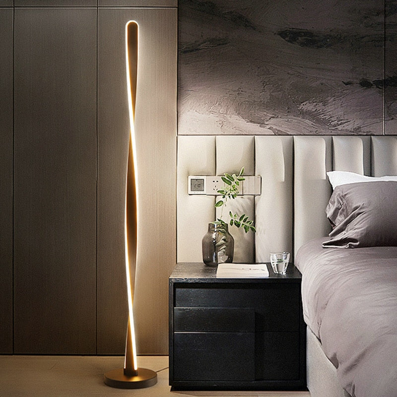 Ardessa Dimmable Aluminum Floor Lamp, Minimalist Design