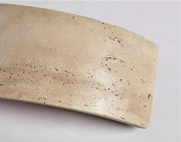 Lumenra | Contemporary Travertine And Glass Wall Light