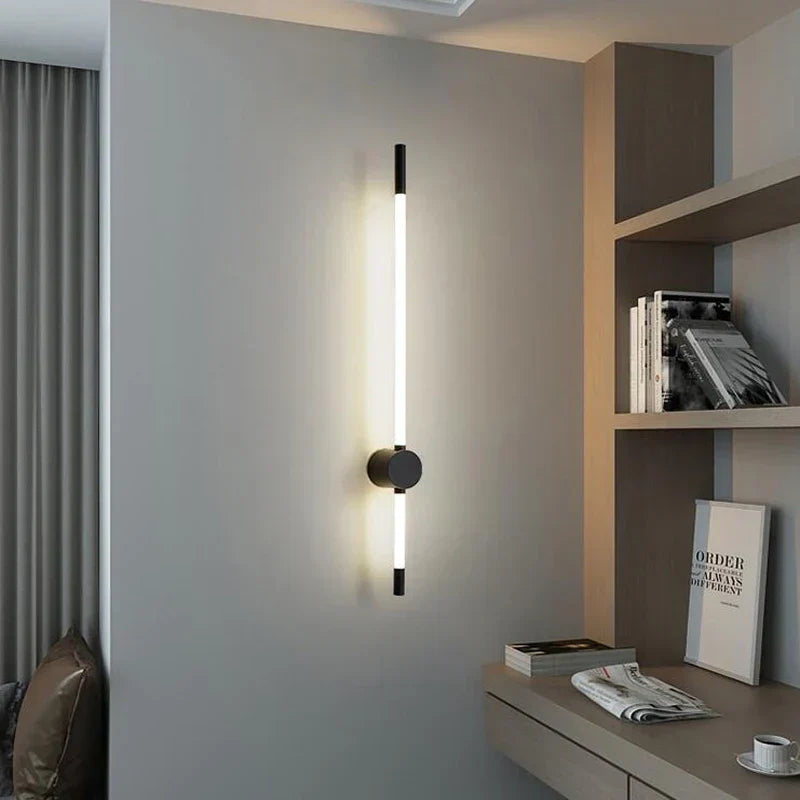 Lunora | Vertical LED Wall Lamp for Modern Interiors