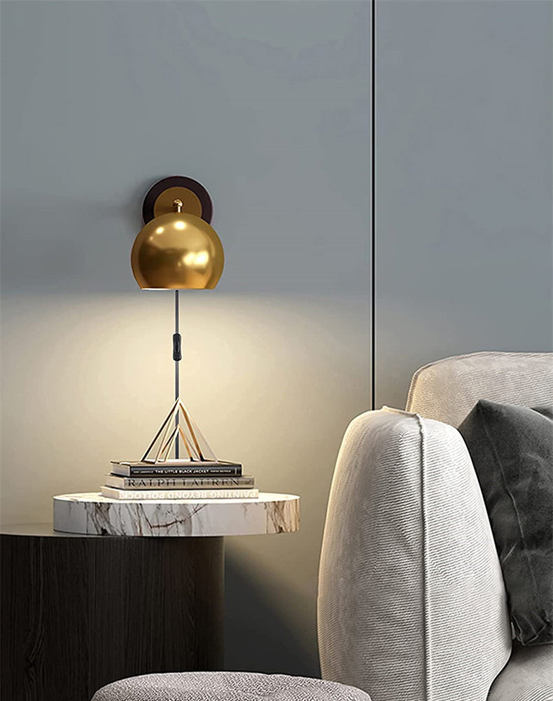 Eldoria | Vintage Plug-In Wall Lamp For Elegant Rooms